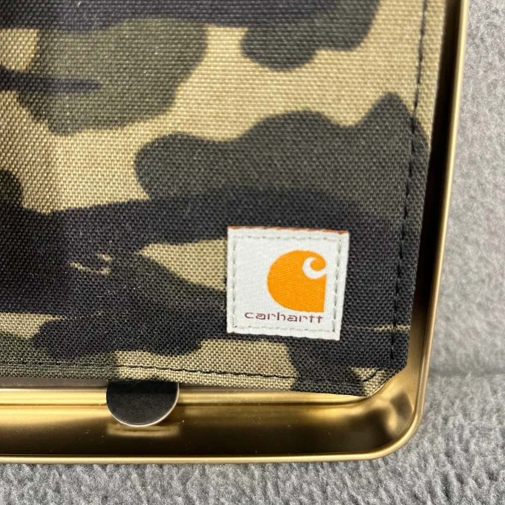 Carhartt Nylon Duck Bifold Wallet Mens OS Camo WW0235 Cordura RFID Rain Defender
